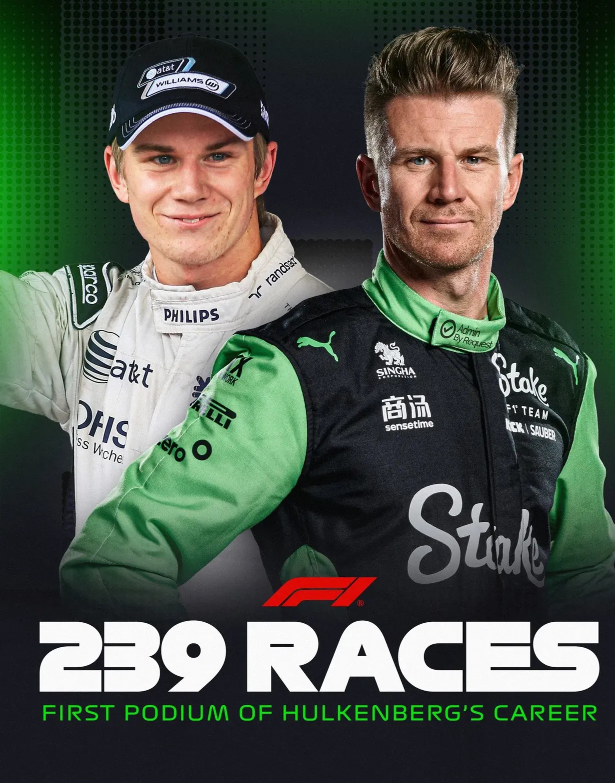 包含索伯车队翻盘威廉姆斯，汉密尔顿高光表现的词条